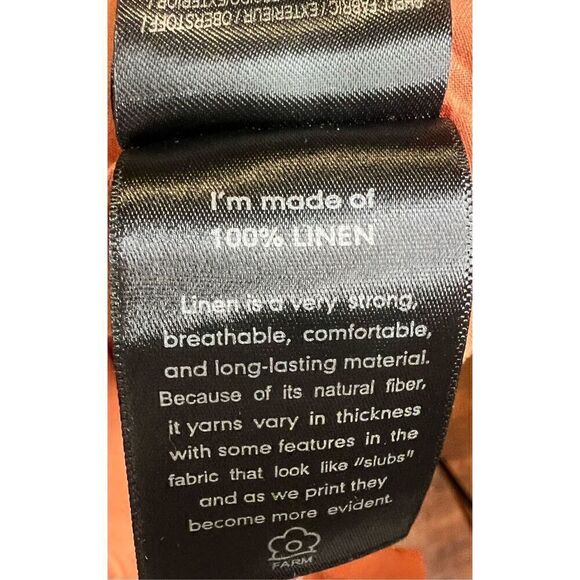 Farm Rio 100% Linen Blazer NWOT Size Medium - Picture 7 of 9